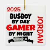Busboy Loves 遊's Video Games セラミックオーナメント (裏面)