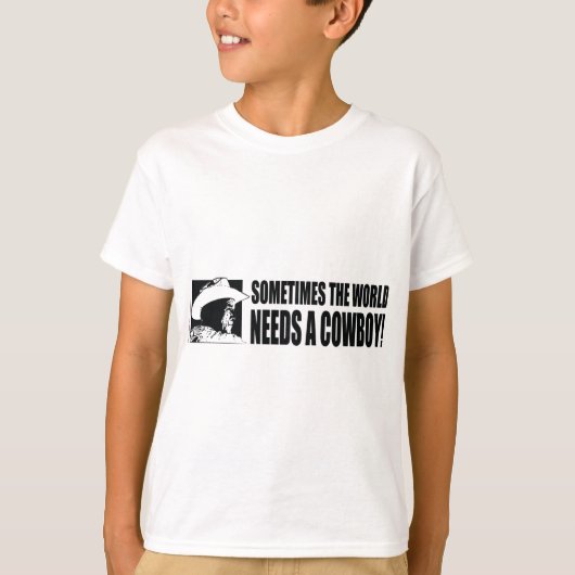 BUSH – カウボーイハットホワイト Tシャツ (正面)