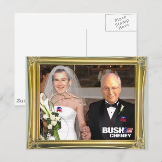 Bush_ゲイ_結婚 ポストカード (正面/裏面)