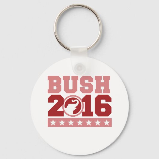 BUSH 2016ラウンドエレファント – .png キーホルダー (正面)