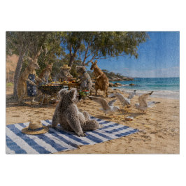 Bush BBQ with Kangaroos and Koalas カッティングボード