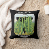 Bush Beansシードパケットラベル クッション (ブランケット)