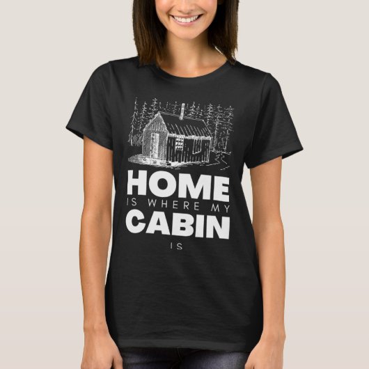 Bushcraft Cabin Bushcraft Gear and Bushcraft Tools Tシャツ (正面)