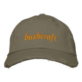 Bushcraft cap 刺繍入りキャップ (正面)