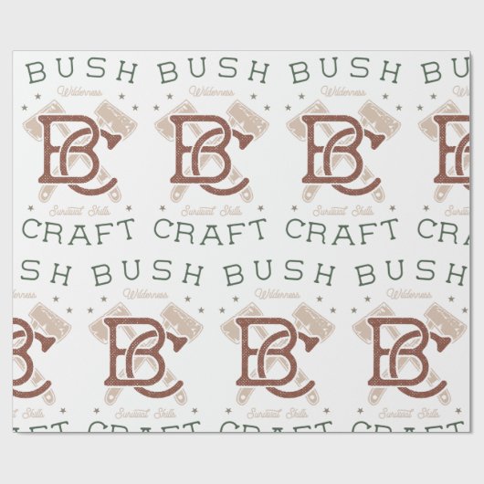 Bushcraft Survival Skills Wilderness Camping ラッピングペーパー (フラット)