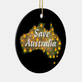 Bushfire救災害からオーストラリア セラミックオーナメント (右)