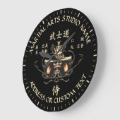 Bushidoの武道の空手のテコンドーのスタジオ ラージ壁時計 (傾斜)