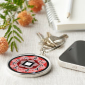 Bushidoの漢字の日本ので中国のなkeychain キーホルダー (側面)