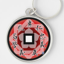 Bushidoの漢字の日本ので中国のなkeychain