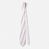 BUSHIDOの漢字の赤 ネクタイ (正面)