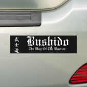 "Bushido " バンパーステッカー (車上)