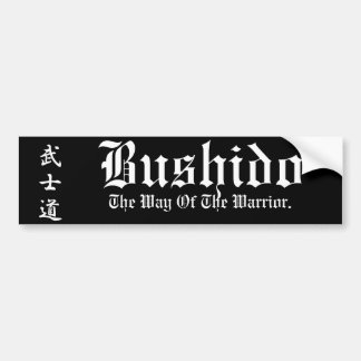"Bushido " バンパーステッカー