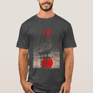 Bushido Code Samurai Japanese Warrior Kanji  Tシャツ