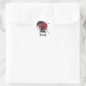 Bushido Spirit: Samurai Warrior Aesthetic ラウンドシール (バッグ)