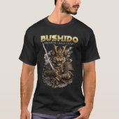 BUSHIDO Tiger Samurai – Honor Over Fear Japanese W Tシャツ (正面)