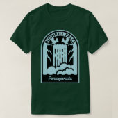 Bushkill Falls Pennsylvania  Tシャツ (デザイン正面)