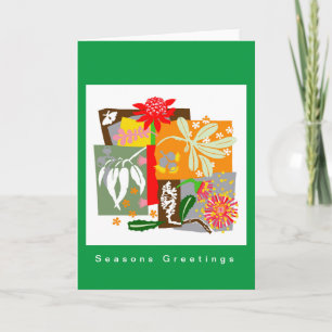 BUSHLAND FLORA – ブッシュの花オーストラリアのクリスマスカード シーズンカード