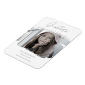 Bushstrokeかわいい書道卒業前K写真 マグネット (左側)