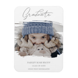 Bushstrokeかわいい書道卒業前K写真 マグネット