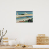 Bushu Tamagawa - Thirty Six Views of Mount Fuji  ポスター (キッチン)