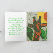 bushveldの静かな王 サンキューカード (内部)