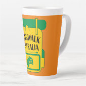 Bushwalking Australia カフェラテマグ (右アングル)