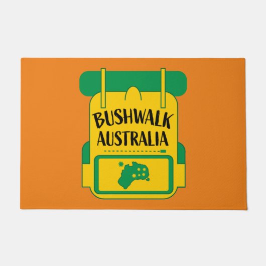 Bushwalking Australia ドアマット (正面)