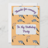 Bushy Tail Possums Thank you Card 招待状 (正面)