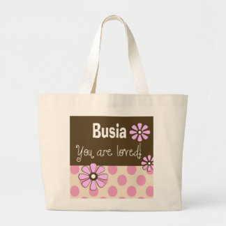 Busiaのトートバックのポーランド人の祖母 ラージトートバッグ