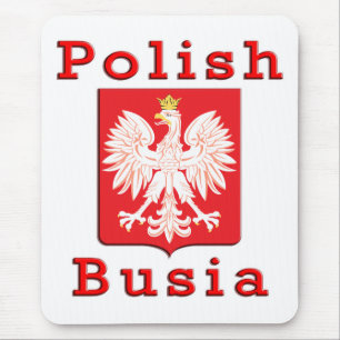 Busiaのポーランドのワシ マウスパッド