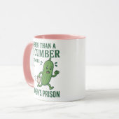 Busier Than a Cucumber in a Women’s Prison Mug マグカップ (正面左)