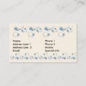 Businesデザイナーかプロフィールカード 名刺 (裏面)