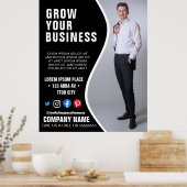 BUSINESSカスタムロゴチラシのポスター ポスター (キッチン)