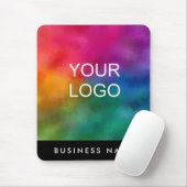 Business会社のロゴを追加するイメージ文字縦 マウスパッド (マウス)