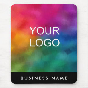 Business会社のロゴを追加するイメージ文字縦 マウスパッド