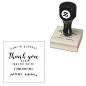 BUSINESS感謝してい独自のロゴと名前を追加 ラバースタンプ (押印)