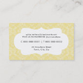 BUSINESS エレガント CARD :: スタイリッシュdamask frame 2 名刺 (裏面)