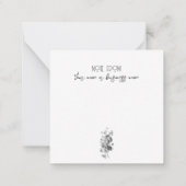 Business エレガント Thank You Purchase Noteカード ノートカード (裏面)