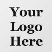 Business カスタム Cut Transparent Your Logo Here ウィンドウサイン (シート)