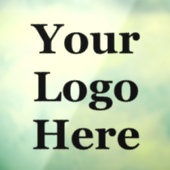 Business カスタム Cut Transparent Your Logo Here ウィンドウサイン (シート3)