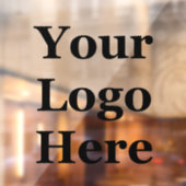 Business カスタム Cut Transparent Your Logo Here ウィンドウサイン (シート2)