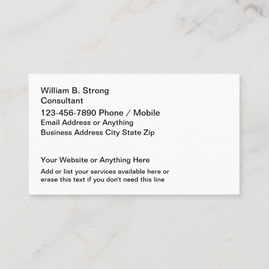 Business クール Security Servicesの名刺 名刺 (裏面)