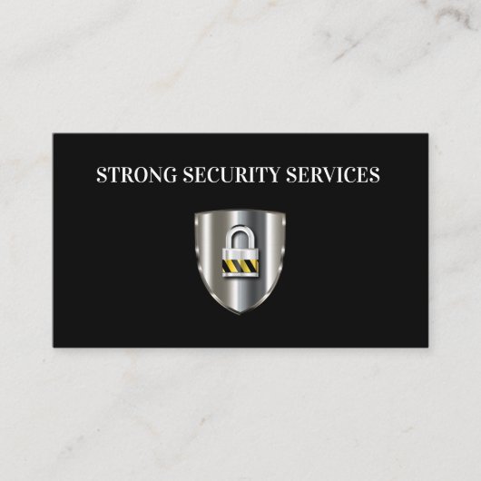 Business クール Security Servicesの名刺 名刺 (正面)