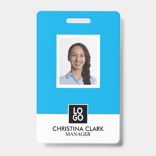 Business パーソナライズされた id従業員カードのカスタム バッジ (正面)