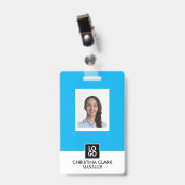 Business パーソナライズされた id従業員カードのカスタム バッジ (正面 （クリップ付）)