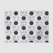 Business パーソナライズされた Thank You Logo Marble 薄葉紙 (正面)