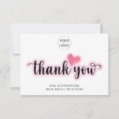 Business パーソナライズされた Thank You Notes サンキューカード (正面)