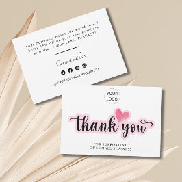 Business パーソナライズされた Thank You Notes サンキューカード