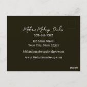 Business モダン Make Up StudioのQRコード(&Q) ポストカード (裏面)