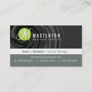 BUSINESS 企業の CARD :: cyclone monogram 1 名刺